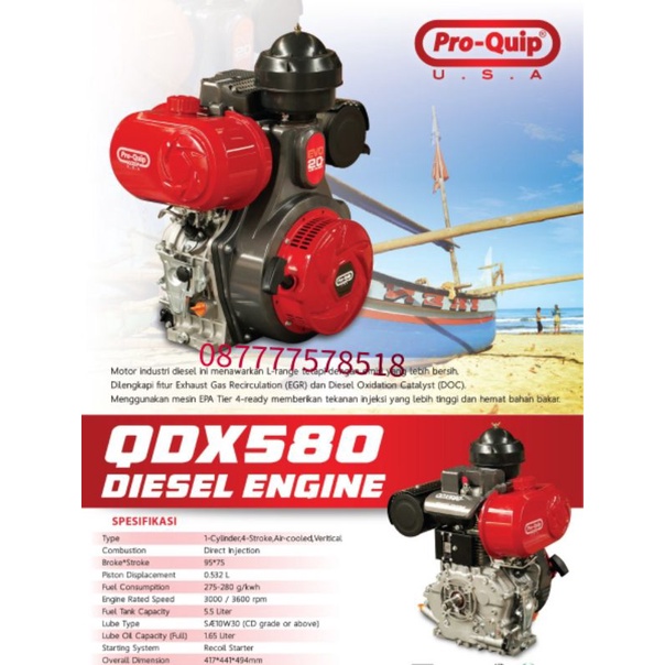 Engine Diesel Pro Quip QDX 580