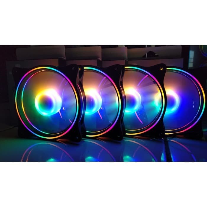 RGB FAN Ready Black Panther RGBW Fan Casing 12CM