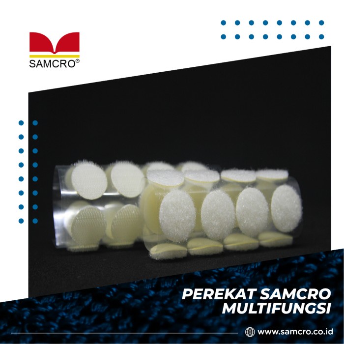 

Murah Perekat Velcro Tape Samcro-Adhesive-Coins-White Hot Sale