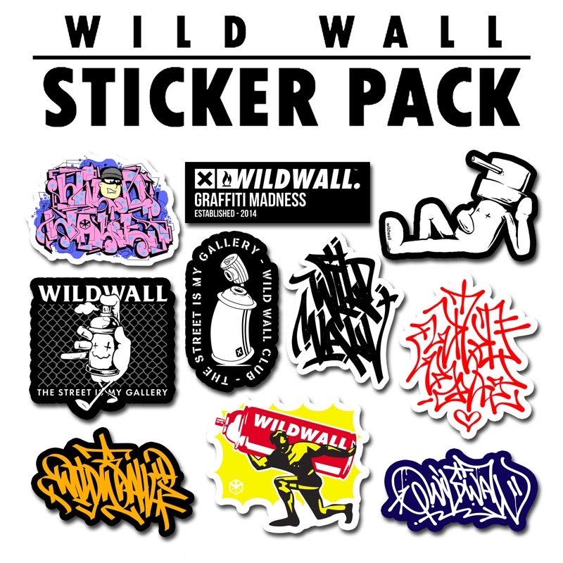 

wildwall sticker pack 08