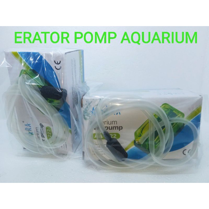 AERATOR PUMP POMPA GELEMBUNG AIR AQUARIUM AMARA AA-222/AA-333 PLUS SELANG/BATU GELEMBUNG