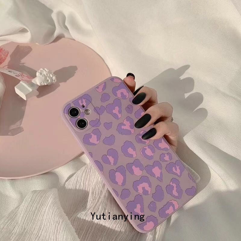 Soft Case Samsung A12 A32 A52 A52s A72 A51 A50 A30 A30s A50s A11 A71 A10S A31 A21s M11 A20s A70 Straight edge Purple Frosted Leopard Soft TPU Cover