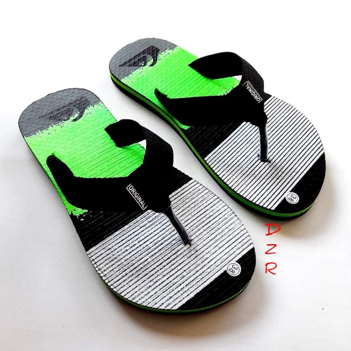 sandal jepit pria casual quiksilver motif abstrak/sandal jepit pria terbaru dan termurah