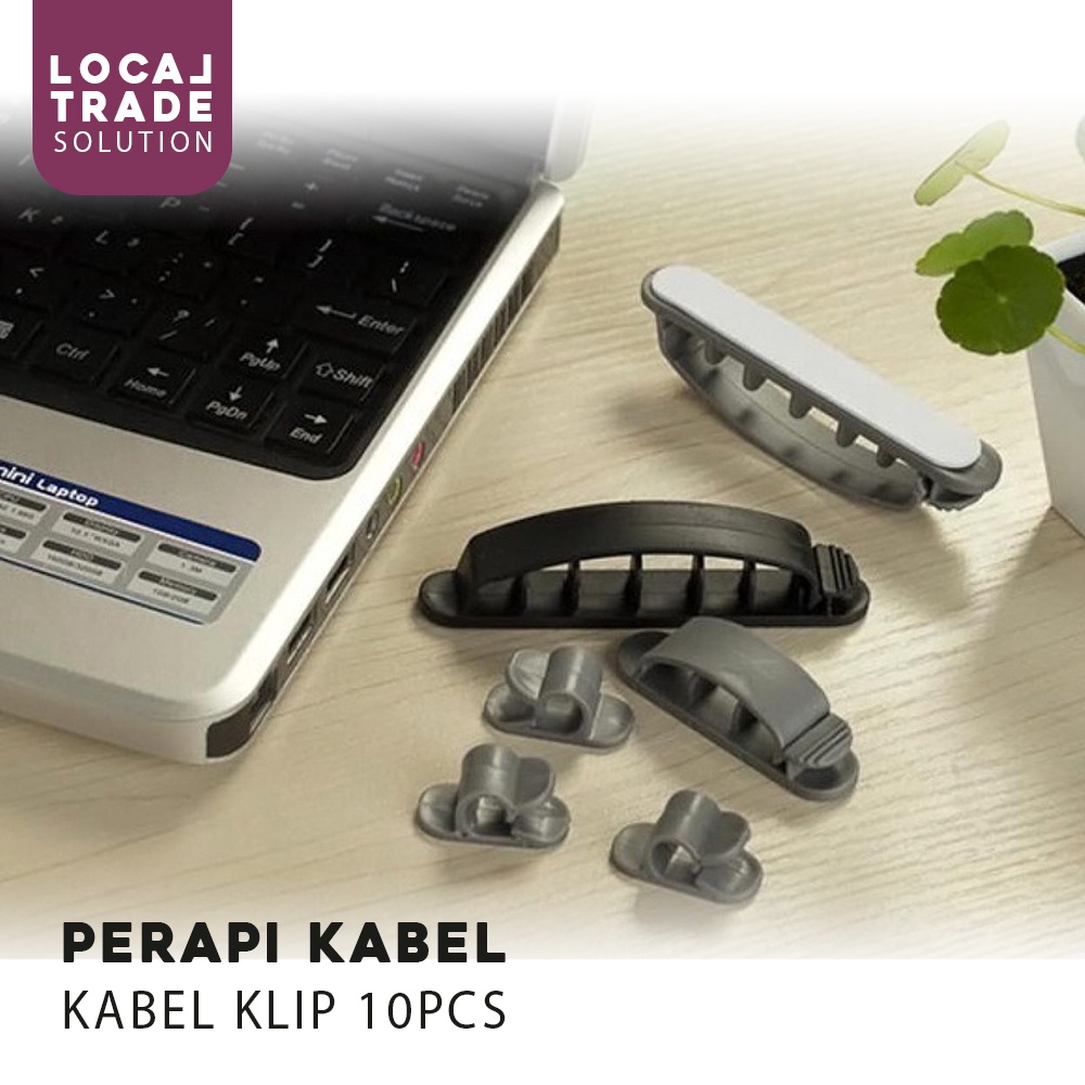 Perapi Perekat Kabel Komputer Klem Dinding Kabel Klip 10pcs Cable Clip