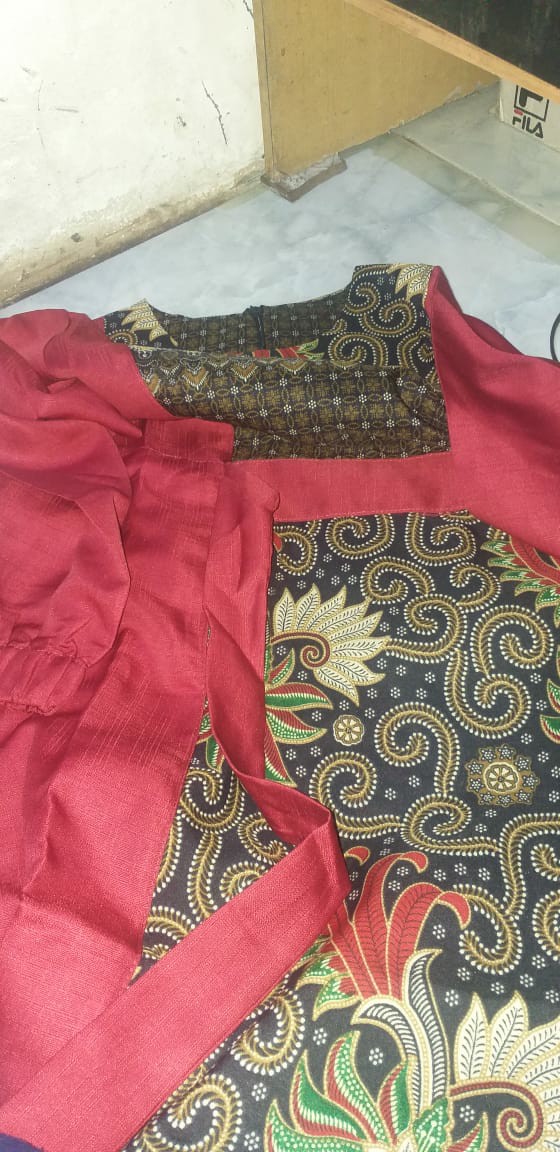 Maxi Muslim Batik Anak Perempuan Terbaru / Busana Pesta Anak all Size Fit 6-9th Ld 76 / Maxi Veari