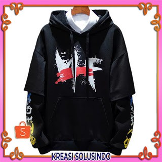 KAOS LENGAN PANJANG PRIA ST.MF SWEATER HOODIE/JAKET PRIA LENGAN PANJANG / PAKAIAN PRIA
