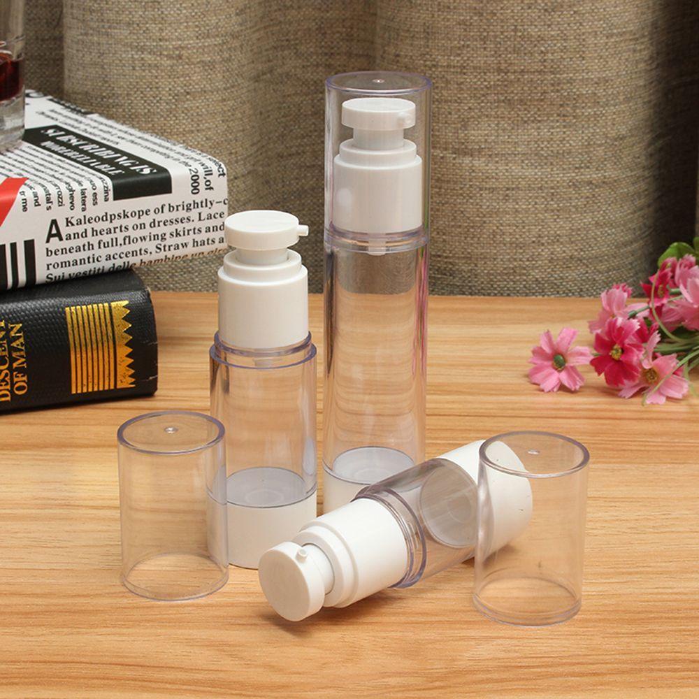 Rebuy Toiletries Container 15ml/30ml/50ml Airless Botol Travel Mini Vacuum Pump Vessel Parfum Plastik