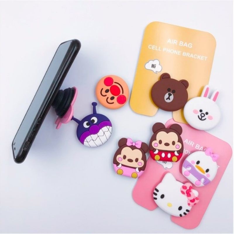 RURU SHOP - Popsocket HP Karakter Cartoon 3D Pop Socket Kartun Import Murah