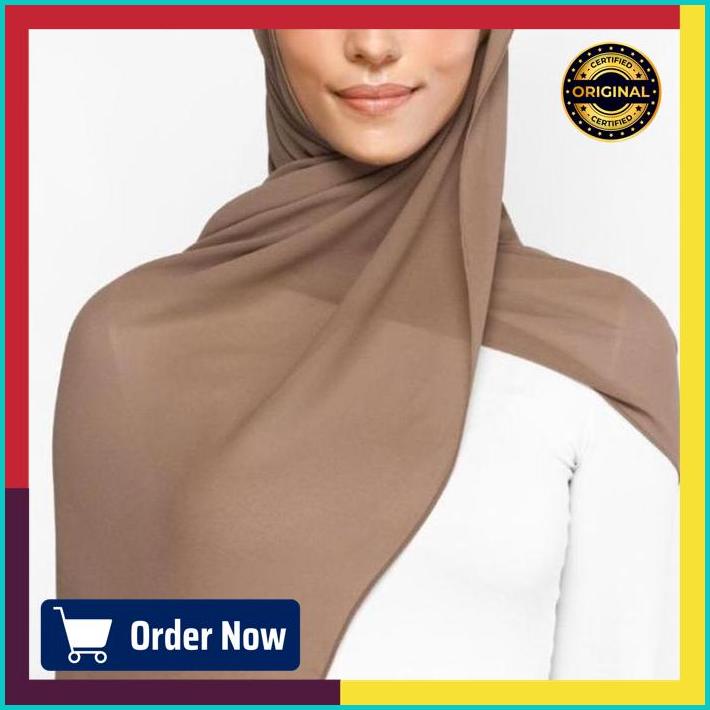 Jual Hijab Ellysha MECCA LONG SHAWL FRAPPUCCINO | Shopee Indonesia