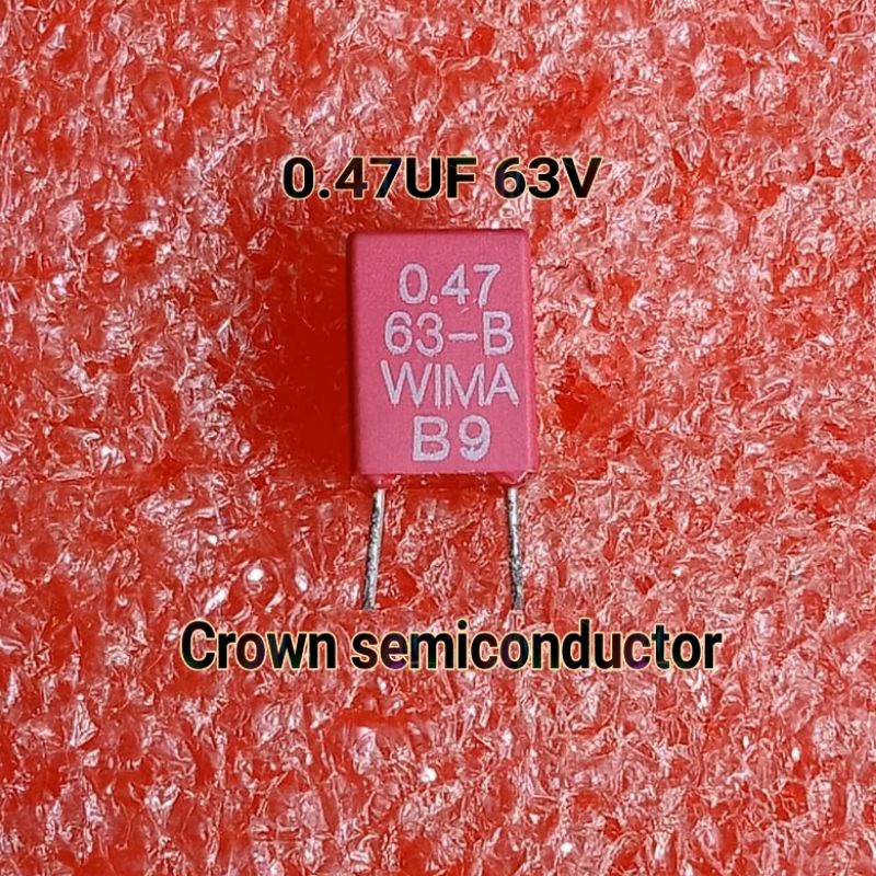 2Pcs KAPASITOR WIMA 0.47UF 63V 470NF ORIGINAL