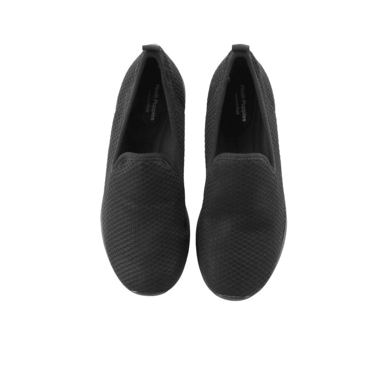 SEPATU SLIP ON WANITA HUSH PUPPIES ORIGINAL CASUAL BRANDED BLACK HW14