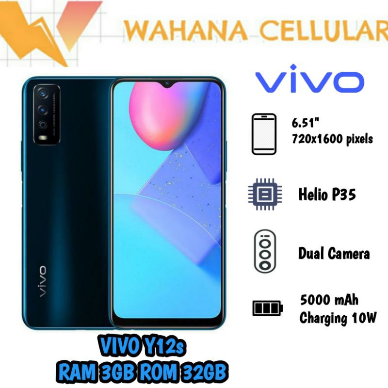 HP VIVO Y12s RAM 3/32GB GARANSI RESMI - VIVO Y12 S RAM 3GB ROM 32GB-1