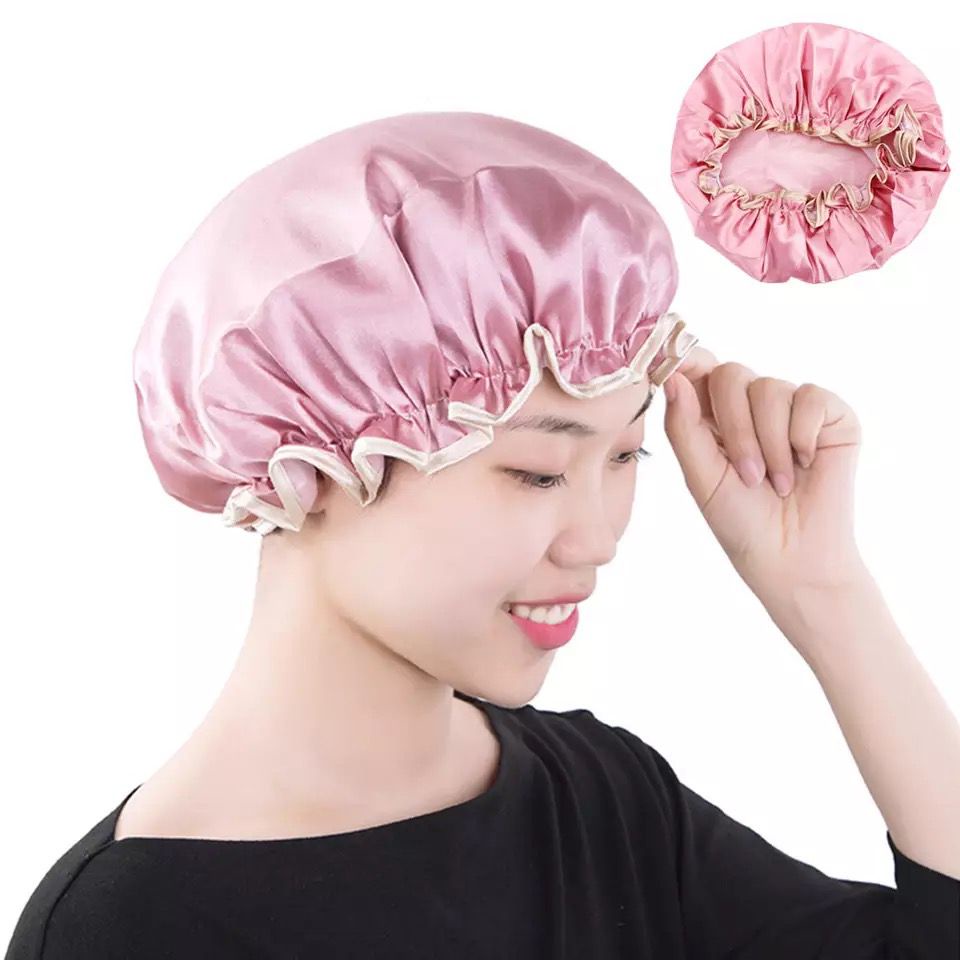 Shower Cup Penutup Kepala WATERPROOF Topi Mandi Tutup Kepala CREAMBATH SHOWER CAP F723