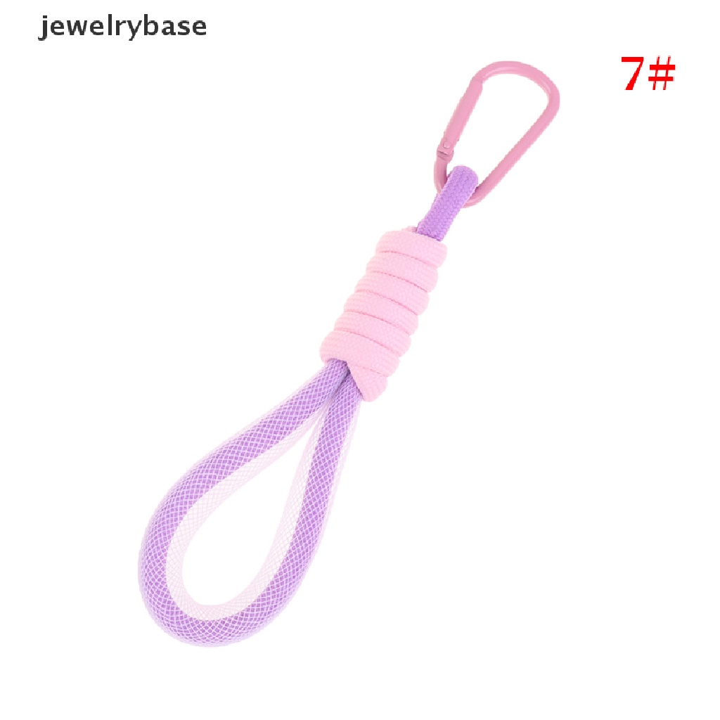 (jewelrybase) Tali Lanyard Mesh Kepang Fluorescent Untuk Gantungan Kunci / Handphone / Tas