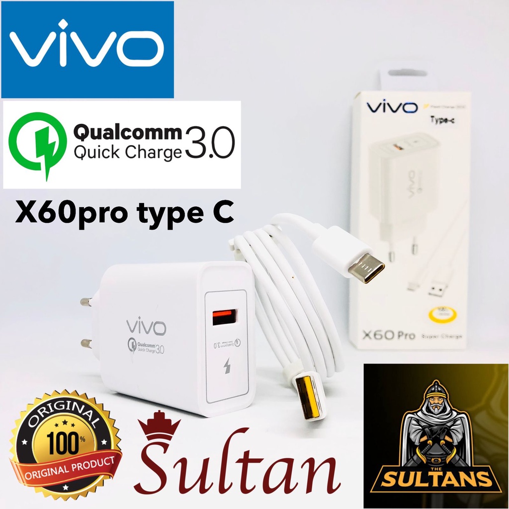 PROMO Charger Vivo X60pro MICRO-USB Ori  Casan Vivo X60pro TYPE-C For Android ori