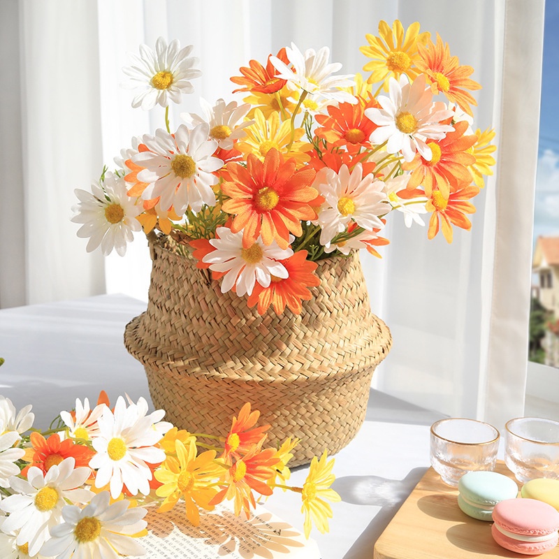 [NEW] Buket Bunga Daisy Artificial Krisan Flower Bunga Matahari Palsu Plastik Plastic Bouquet Hiasan Wedding Decor Daisies Tanaman