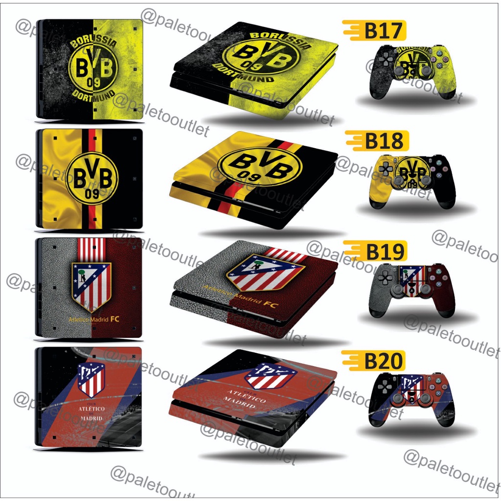 Sticker garskin ps4 fat ps4 slim ps4 pro klub bola