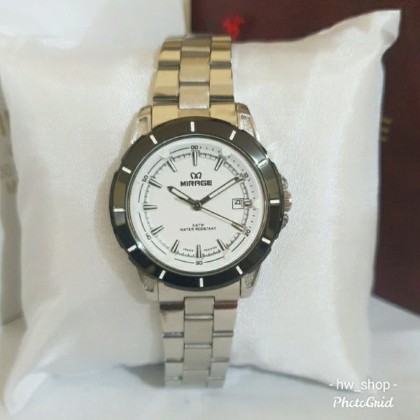Jam Tangan Wanita Mirage 8713 Silver Original