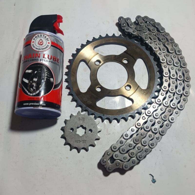 gear gir rantai set bonus chain lube supra x