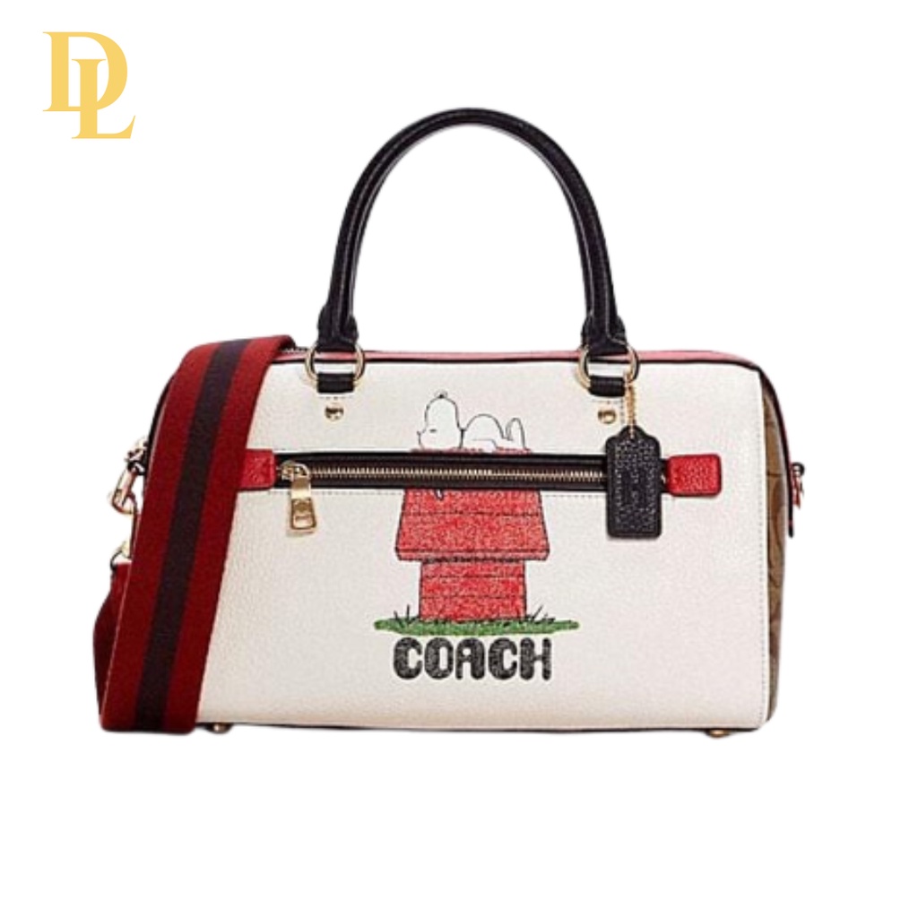 Coach Coach X Peanuts Rowan Satchel With Snoopy (C6164)