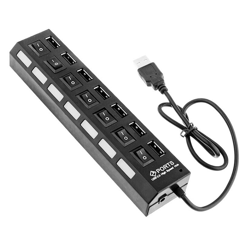 High Speed USB Hub 7 Port dengan saklar - USB 2.0