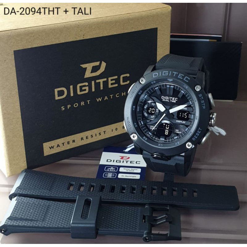 Jam Tangan Pria Digitec Original Dual Time DG2094 Harga Grosir