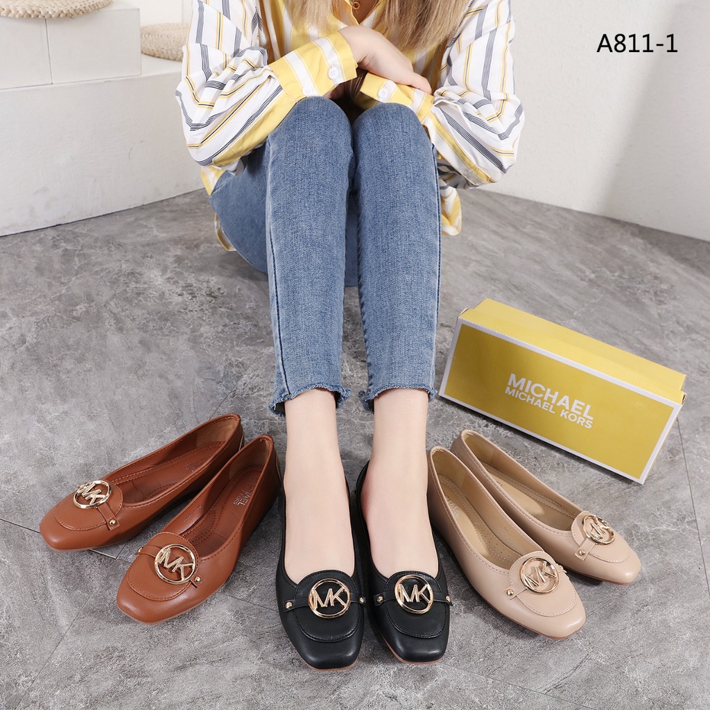 Logo Ballerinas Flat Shoes #A811-1