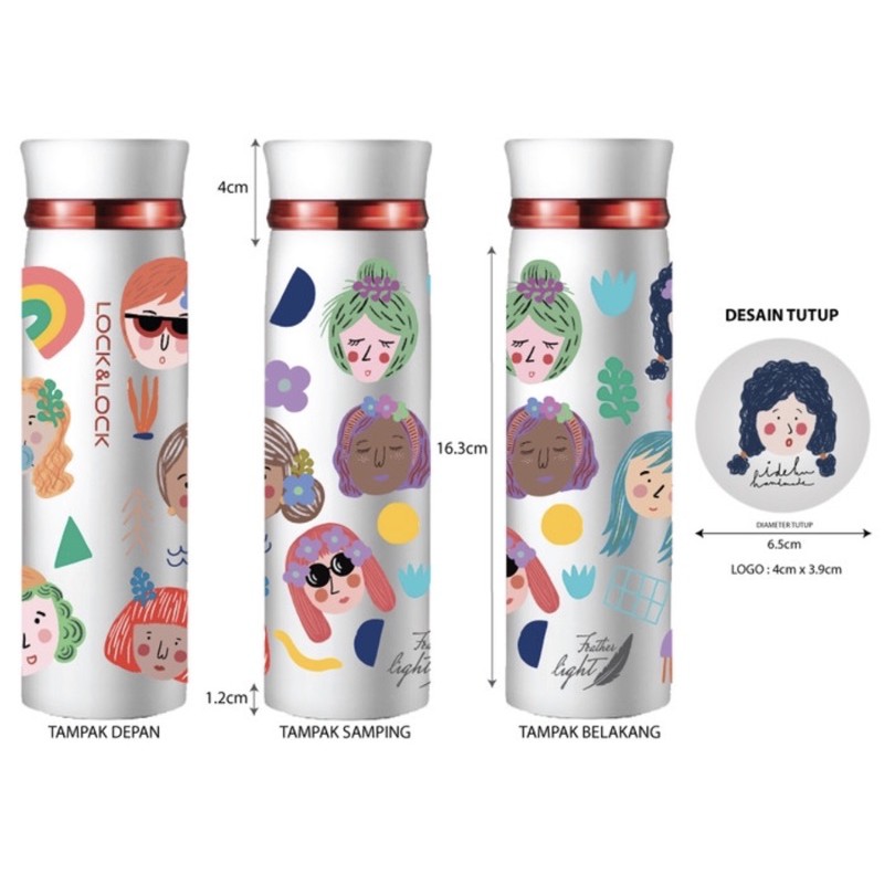 Tumbler faces ideku LocknLock x idekuhandmade tumbler ideku handmade