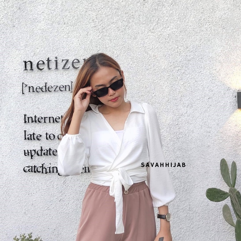 SAVAHHIJAB - KALEA CROP TOP/CROP TOP CRINKLE/FASHION WANITA
