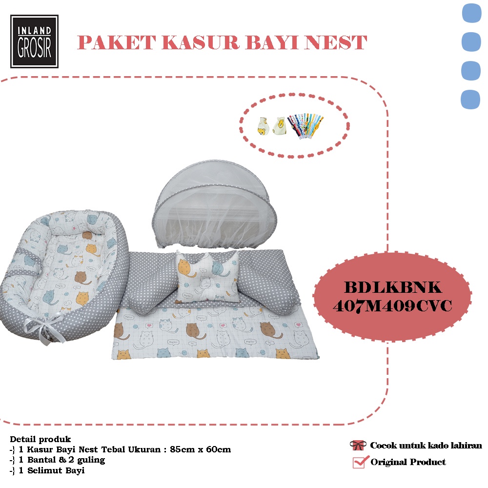 Jual Perlengkapan Bayi Murah Kasur Bayi Perahu Baby Gift Set Kasur Baby Nest Motif Shopee