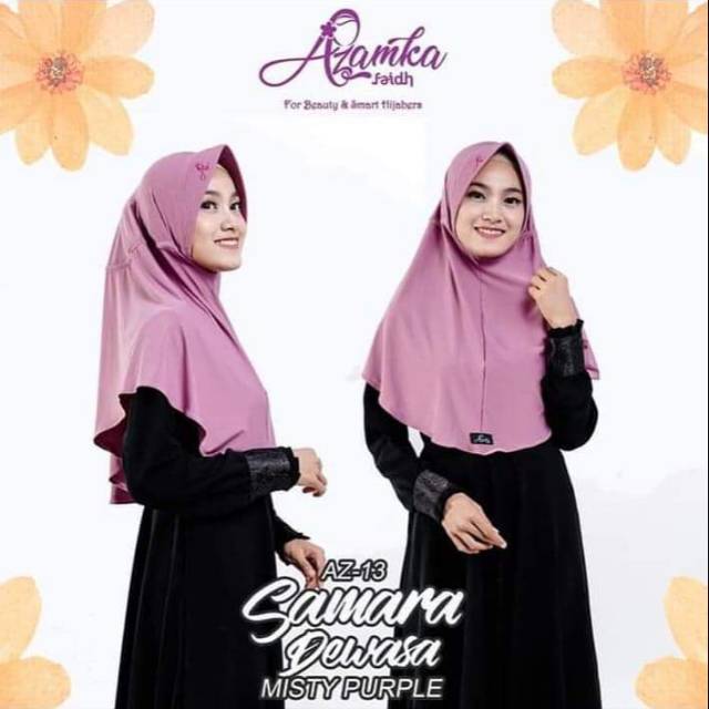 KH01 HIJAB INSTAN SERUT DEWASA // SAMARA STANDART HIJAB TERBARU AZAMKA//BAHAN JERSEY PREMIUM