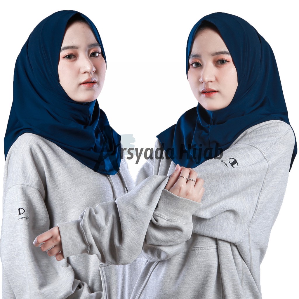 Hijab Sport Non Pet Olahraga Volly / Hijab Sporty Jersey / Kerudung Harian