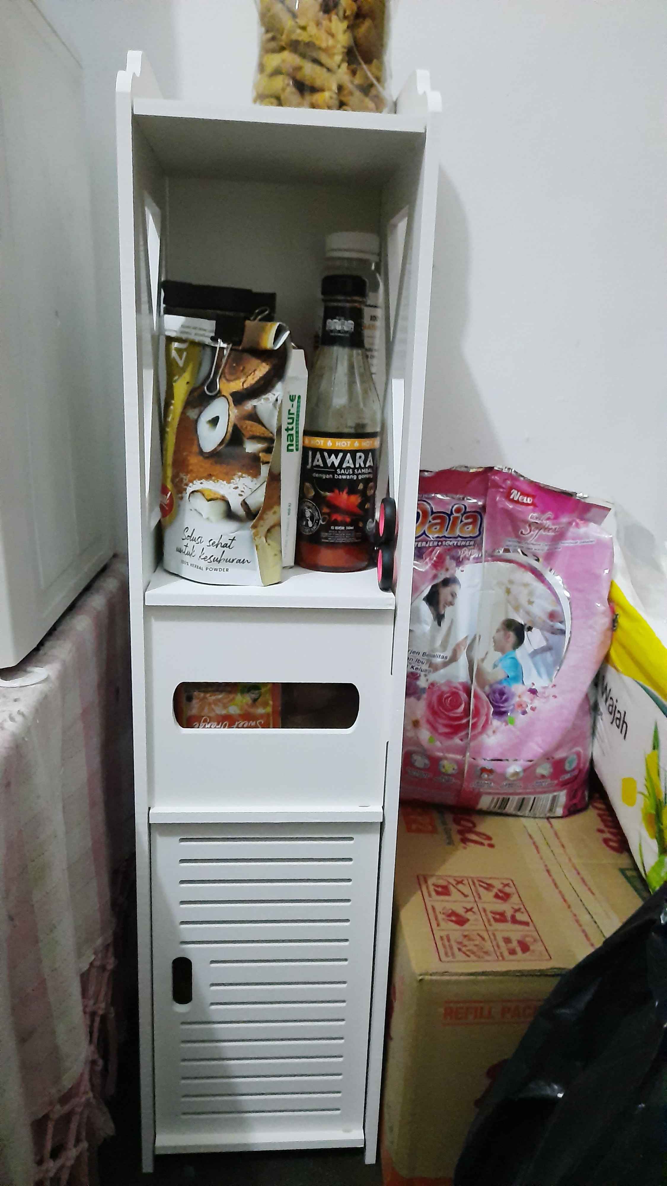 Je Lemari Rak Serbaguna Dc18 Rak Kamar Mandi Alat Mandi Pakaian Kosmetik Pajangan Dekorasi