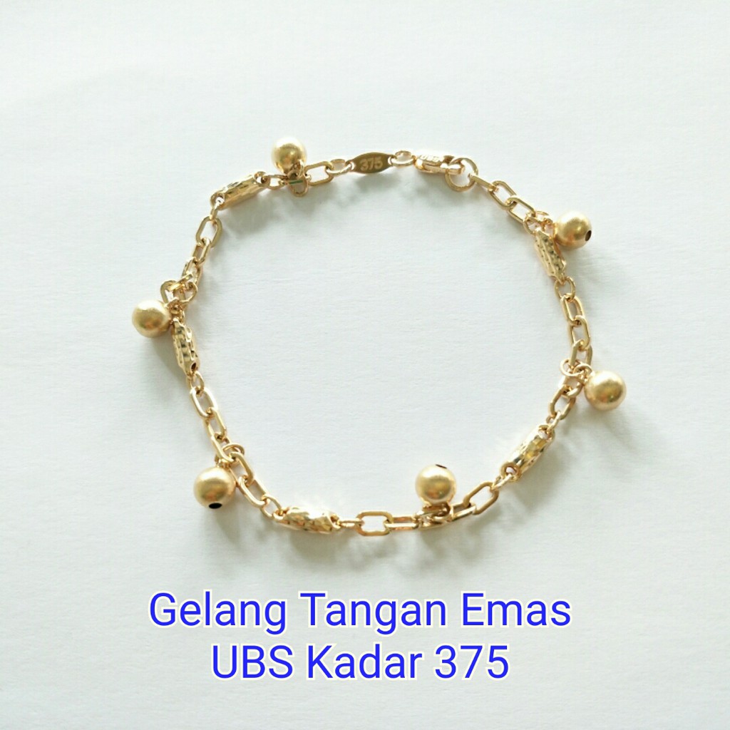 Gelang Emas UBS Kadar 375 Berat 3.28 gram
