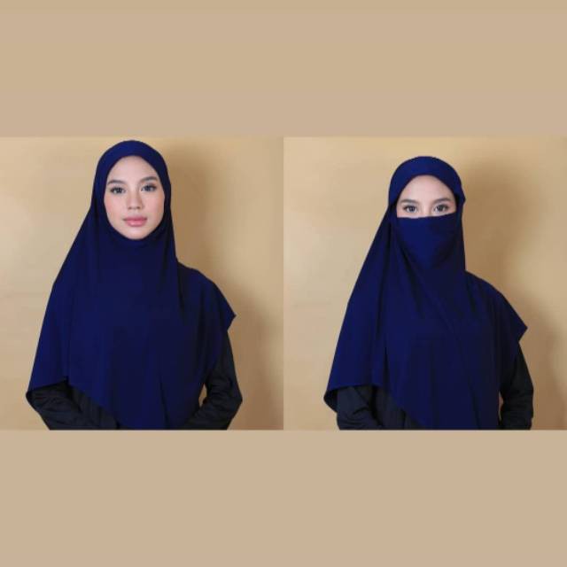 FASHION MUSLIM WANITA - HIJAB NIQAB PLAIN - HIJAB SYAR'I - HIJAB TERLARIS