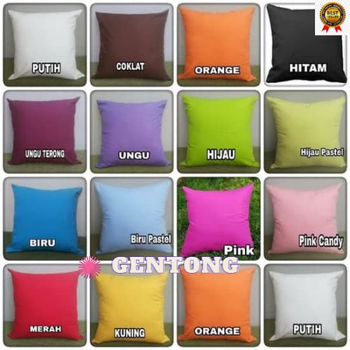 Sarung bantal sofa 40x40. Material katun. Halus dan adem