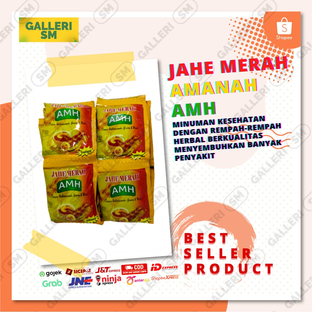 

Instant Jahe Merah AMH Amanah Bubuk Super 1 Renceng