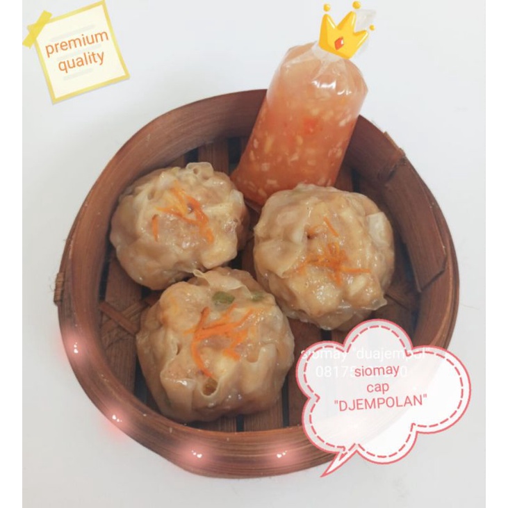 

siomay ayam udang cap DJEMPOLAN halal PREMIUM QUALITY dimsum siomai siome siomei syomai syomei syome