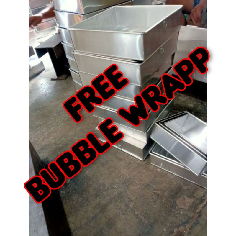 loyang tinggi 8 kue bolu kotak 18x18x8 &amp; 16x16x8 20x20x8 22x22x8 free bubble wrapp