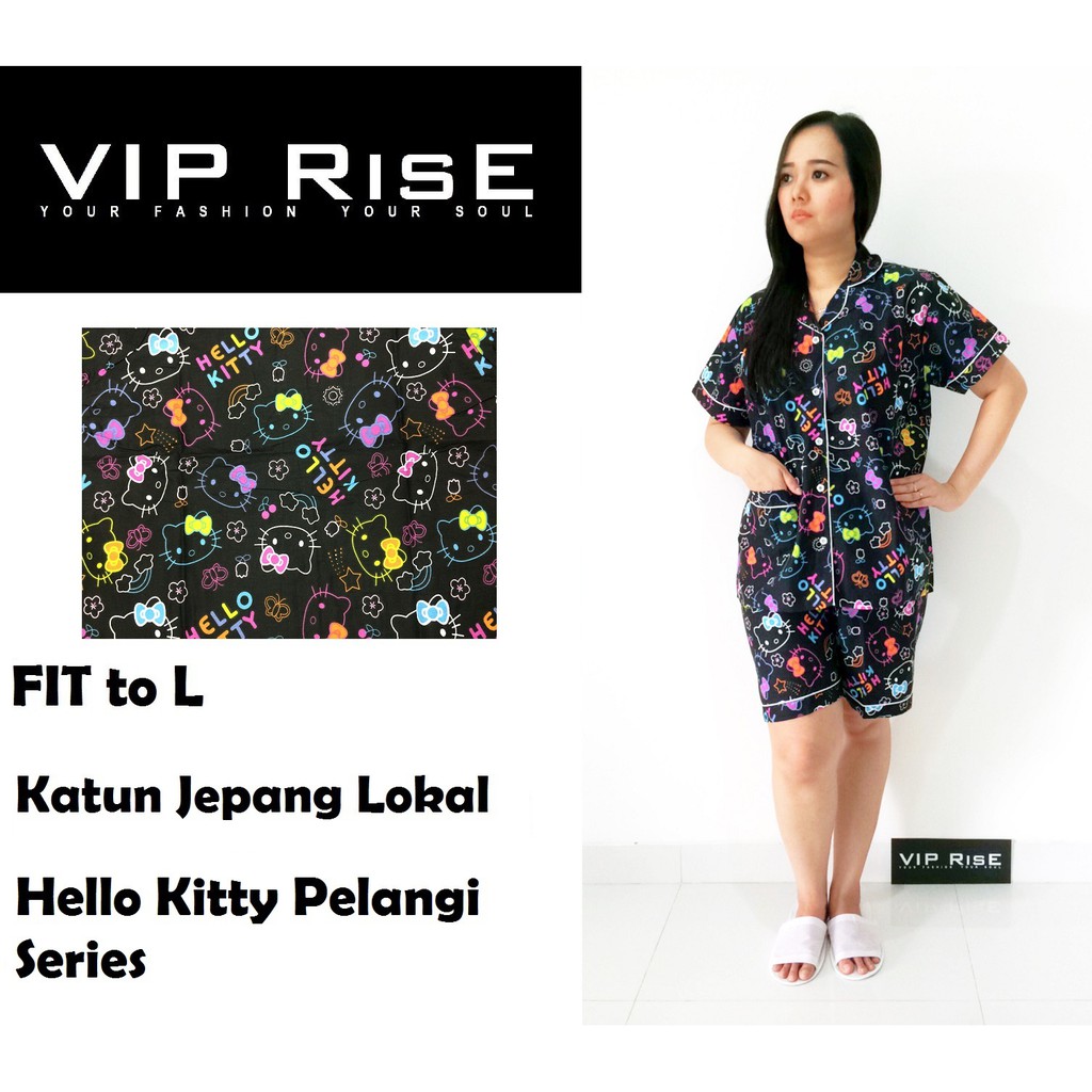 Piyama Dewasa Hello Kitty Pelangi Series