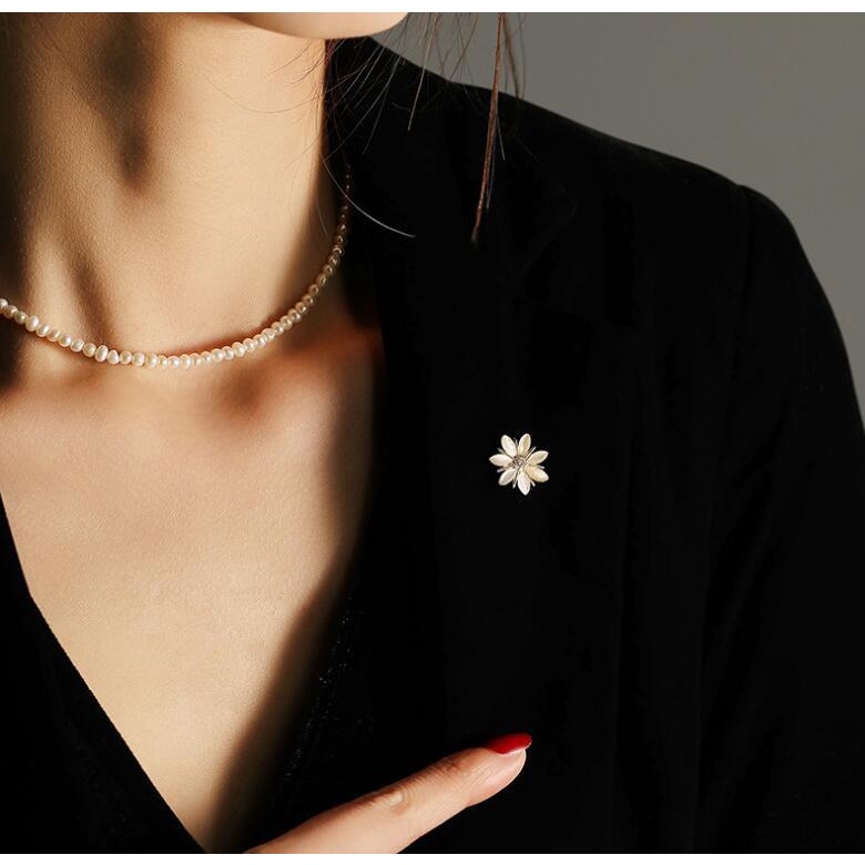 Bros Pin Buckle Berlian Opal Kecil Anti Silau Gaya Korea Untuk Wanita