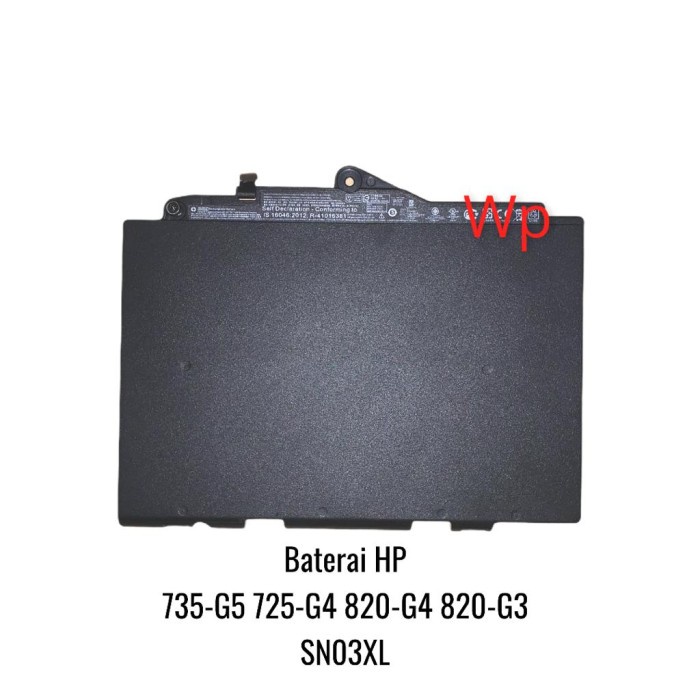 Baterai Laptop HP 735-G5 725-G4 820-G4 820-G3 HSTNN-U86T SN03XL