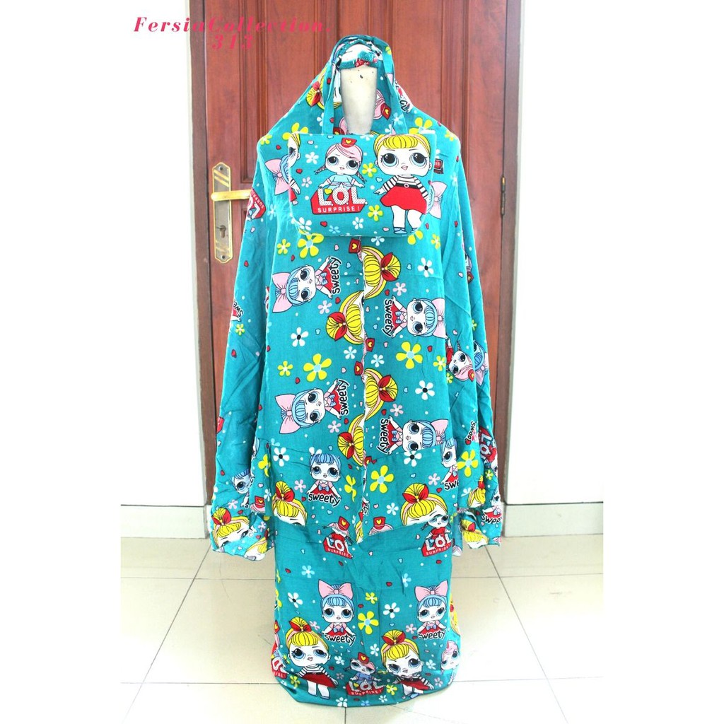 Mukena Bali Anak Warna Motif Karakter