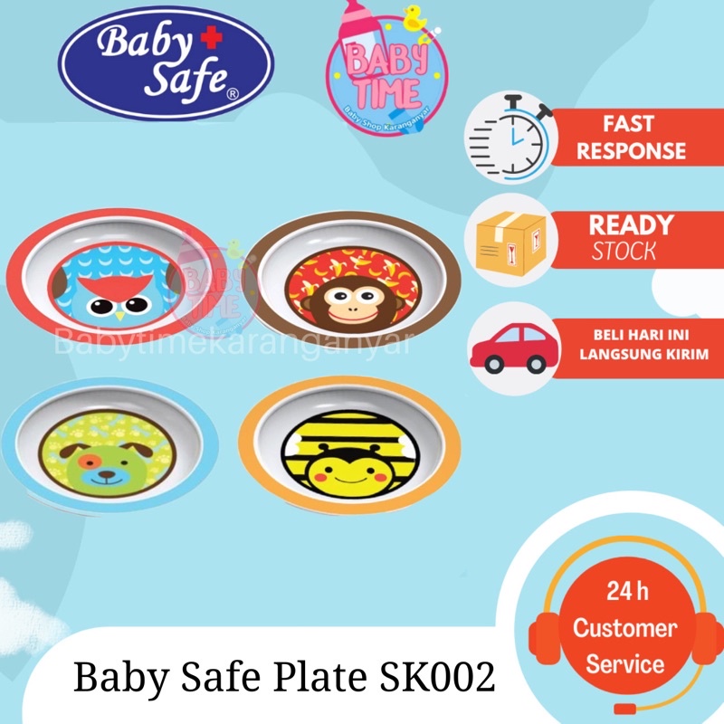 PIRING MPASI/ PERALATAN MAKAN SET BABYSAFE SK002 Plate