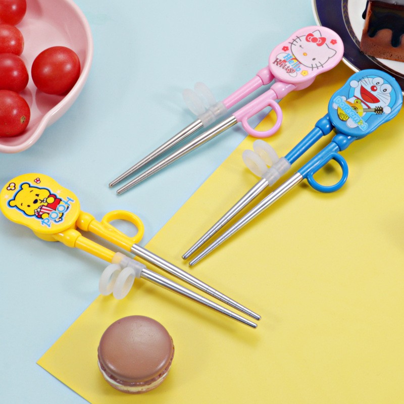 Sumpit Anak Karakter / Sumpit Anak Belajar Makan Model Kartun Chopstick Training Kid