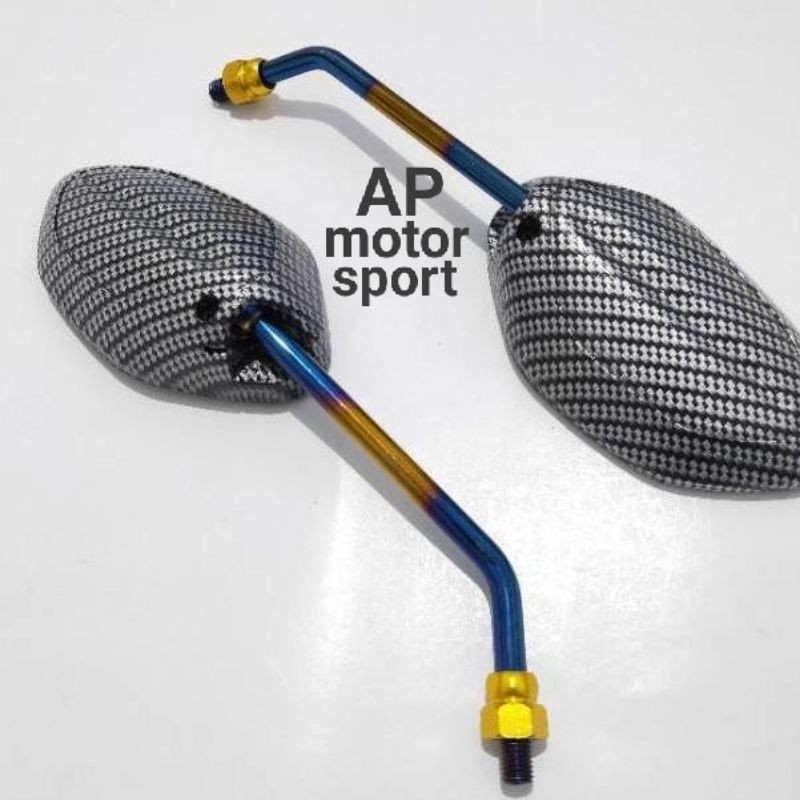 Spion karbon HONDA model beat tangkai panjang