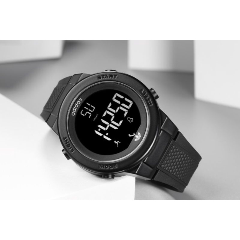 Jam Tangan Pria Adidas Digital Led Sport Rubber (Best Seller) - Hitam