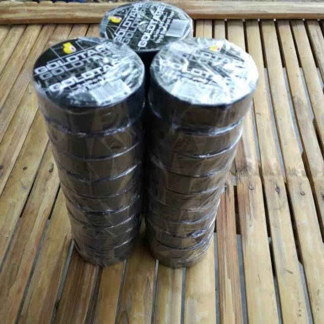 

Isolasi Hitam Listrik Goldtape Lakban Pvc Goldtape Vinyl Electrical Goldtape