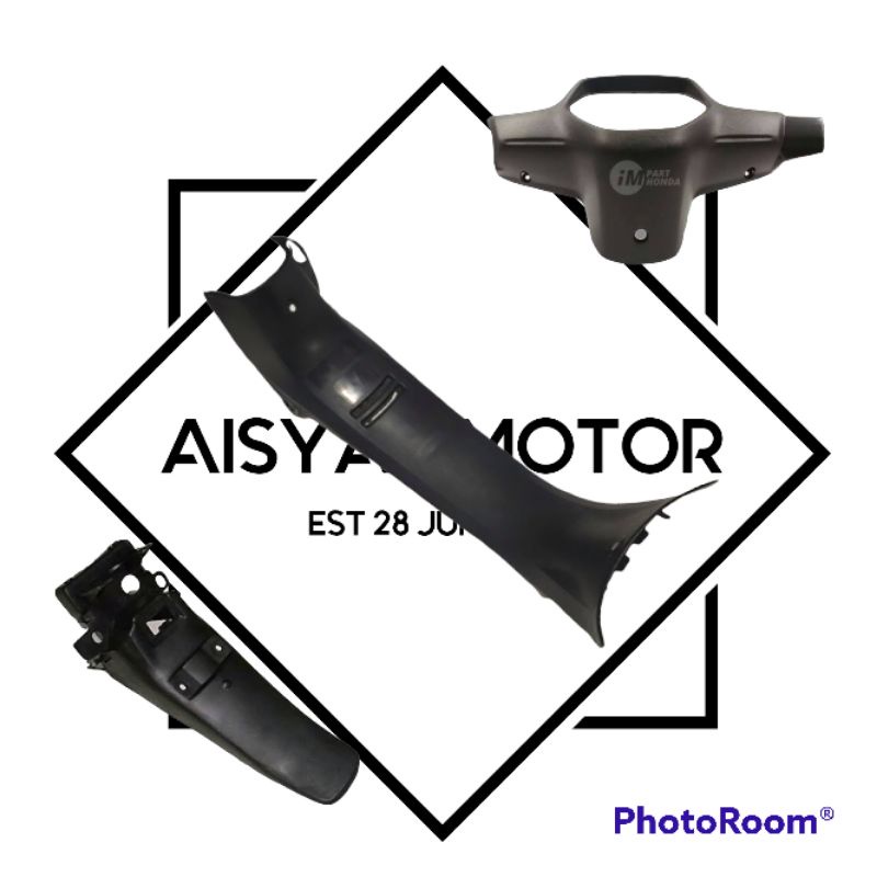 Full Bodi Honda Supra X Cakram Warna Hitam