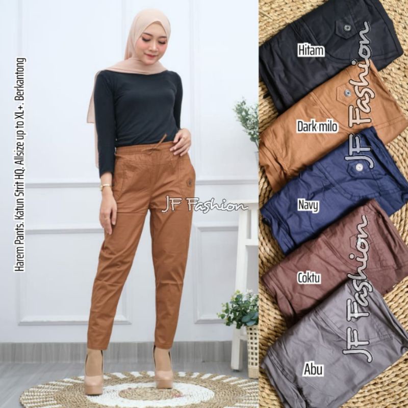 Basic pants katun stretch XL //JF307